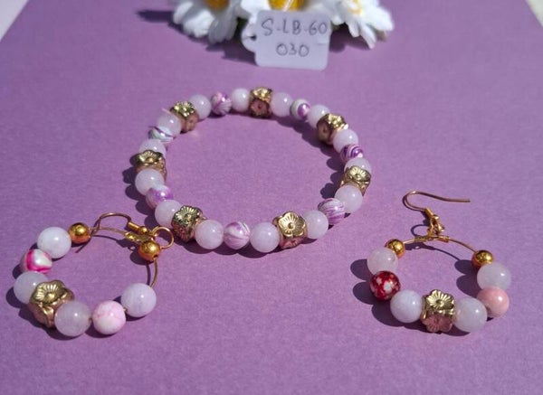 Armband en oorbellen. S-LB-GO-030