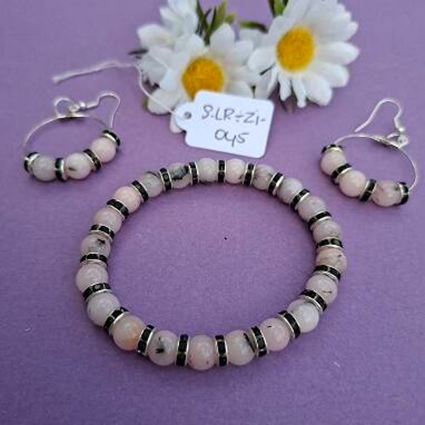 Armband en oorbellen. S-LR-ZI-045