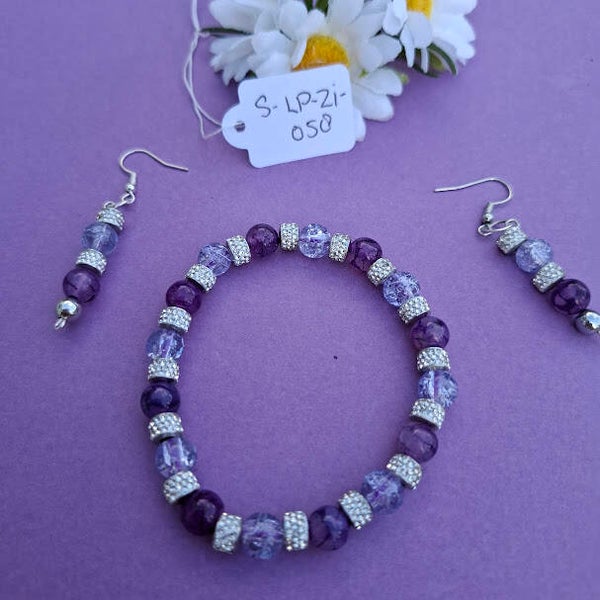 Armband en oorbellen. S-LP-ZI-058