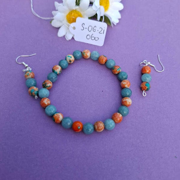 Armband en oorbellen. S-OG-ZI-060