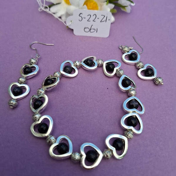 Armband en oorbellen. S-ZZ-ZI-061