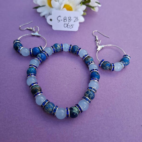 Armband en oorbellen. S-BB-ZI-065