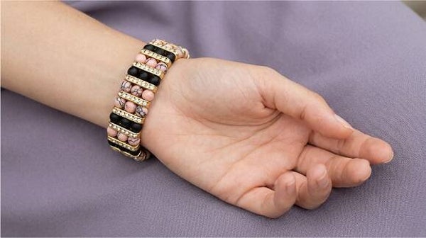 💜 Roze & goud – zachte luxe armband