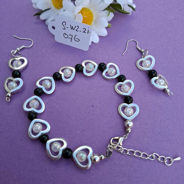 Armband en oorbellen. S-WZ-ZI-076