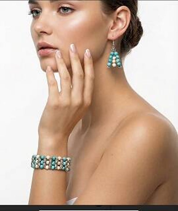 💜 Turquoise & wit – frisse zomerse set