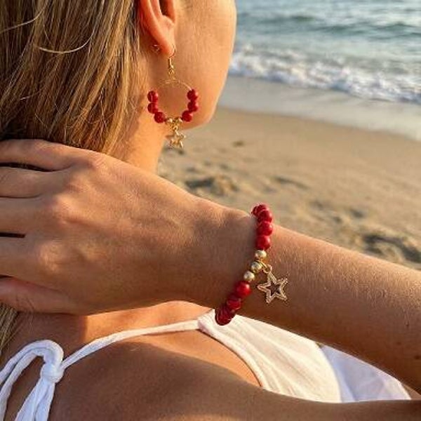 AI Armband en oorbellen. S-RB-GO-028