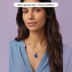 💜 Blue quartz set - fris & modern | Opvallende kleur die direct in het oog springt