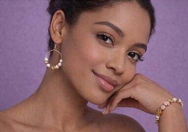 💜 Wit marmer & goud – romantische hartjes set