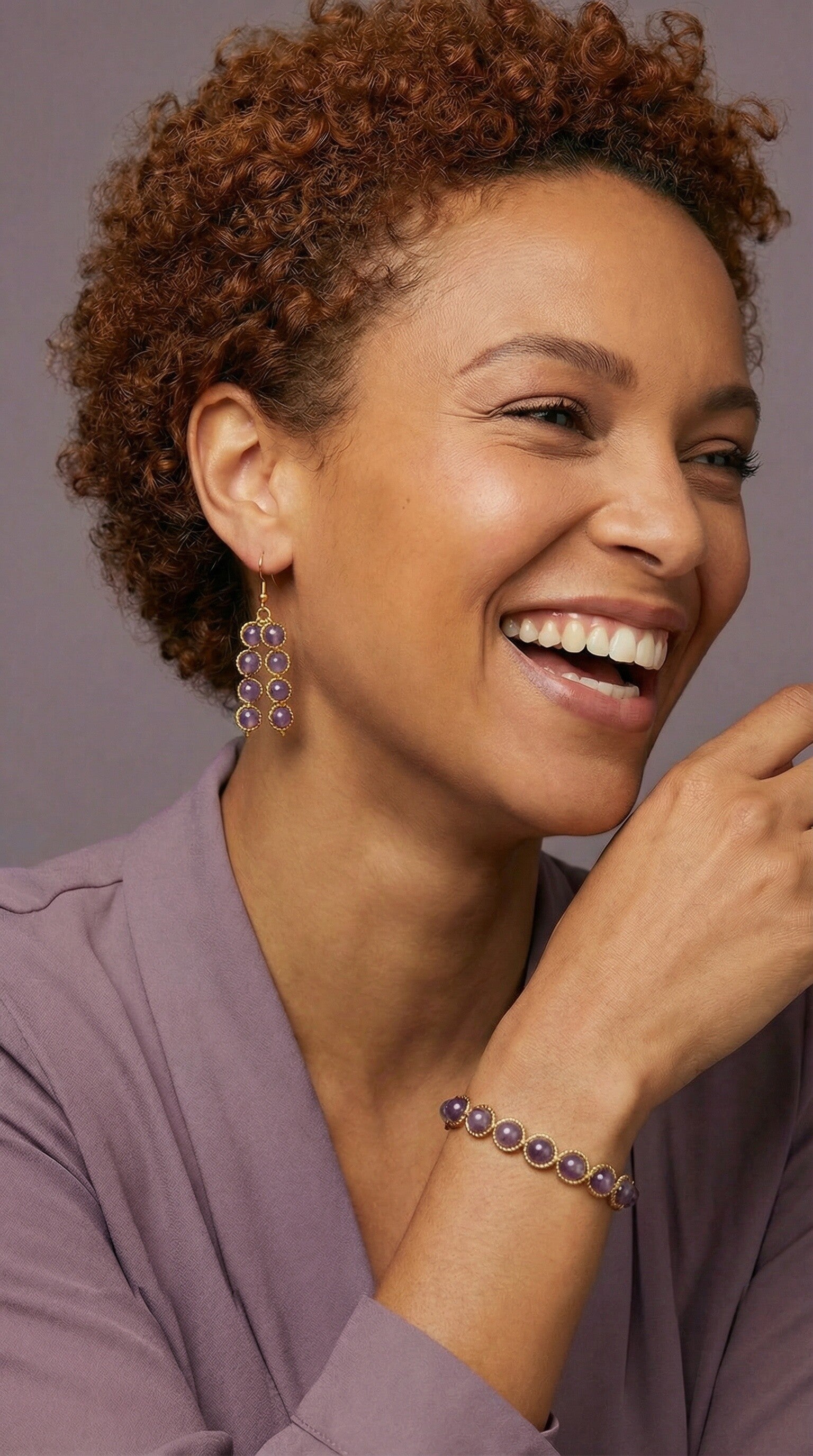 AI Armband en oorbellen. S-LP-GO-044