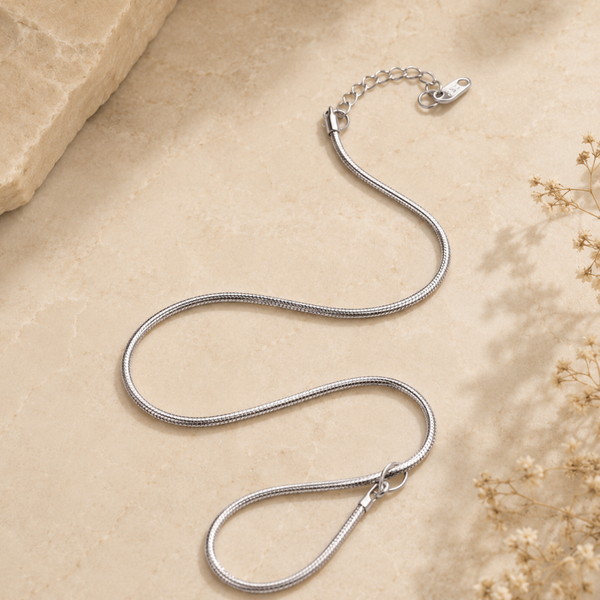 RVS ketting zilverkleurig – geschikt voor hangers