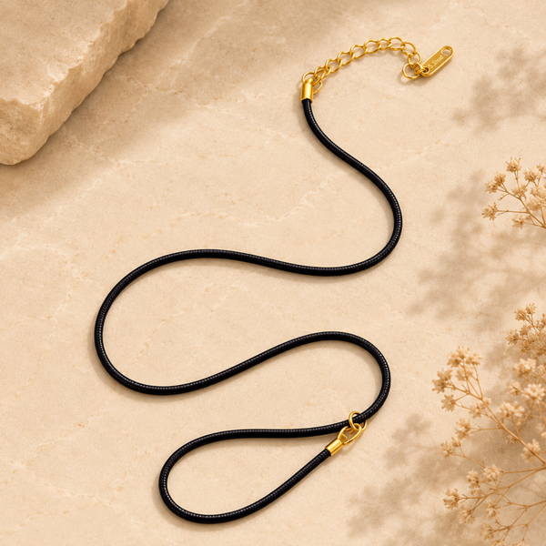 Veterketting bruin – met goudkleurige verlengketting