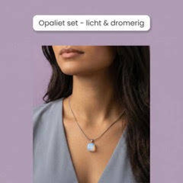 💜 Opaliet set - licht & dromerig | Zacht glanzend met een magische uitstraling