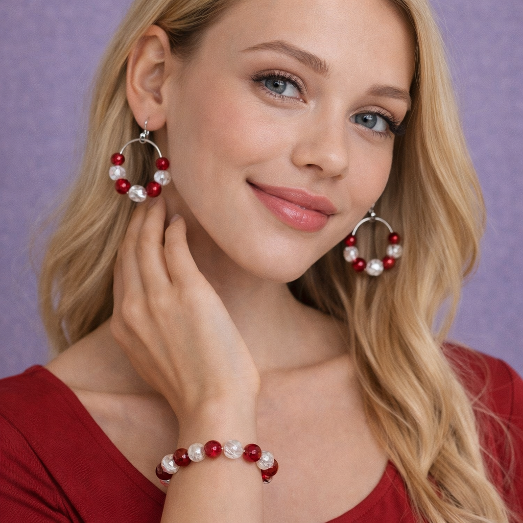 AI Armband en oorbellen. S-RGK-ZI-028