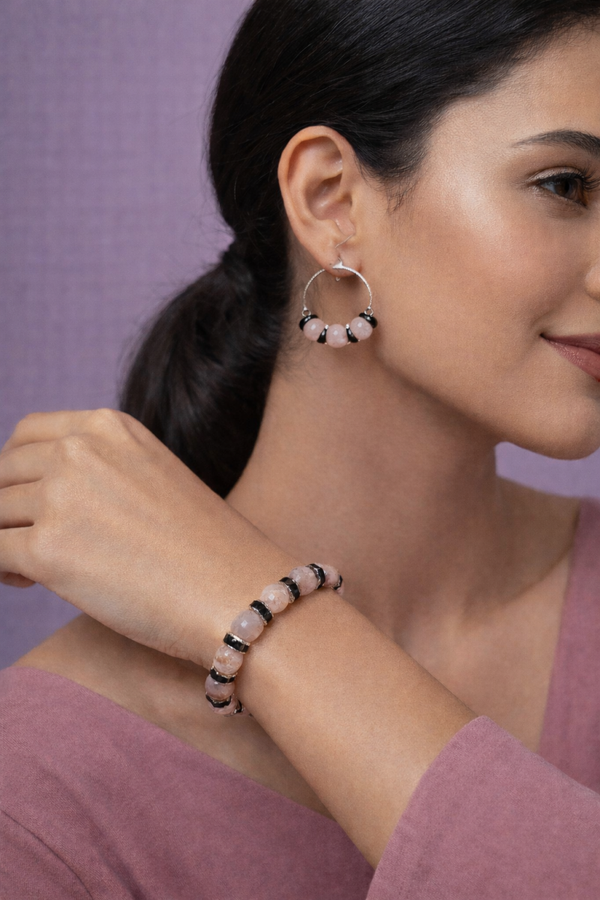 💜 Roze & zilver – speelse trendy set