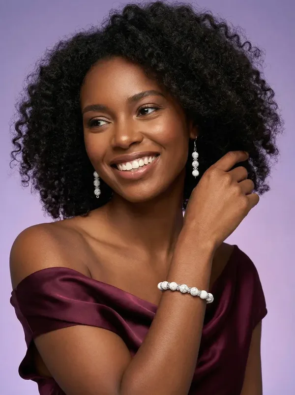 💜 Witte marmerlook – tijdloze elegante set