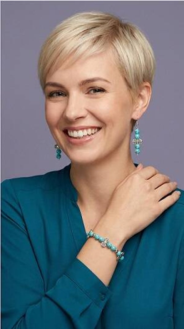 💜 Turquoise blauw – opvallende sierlijke set.