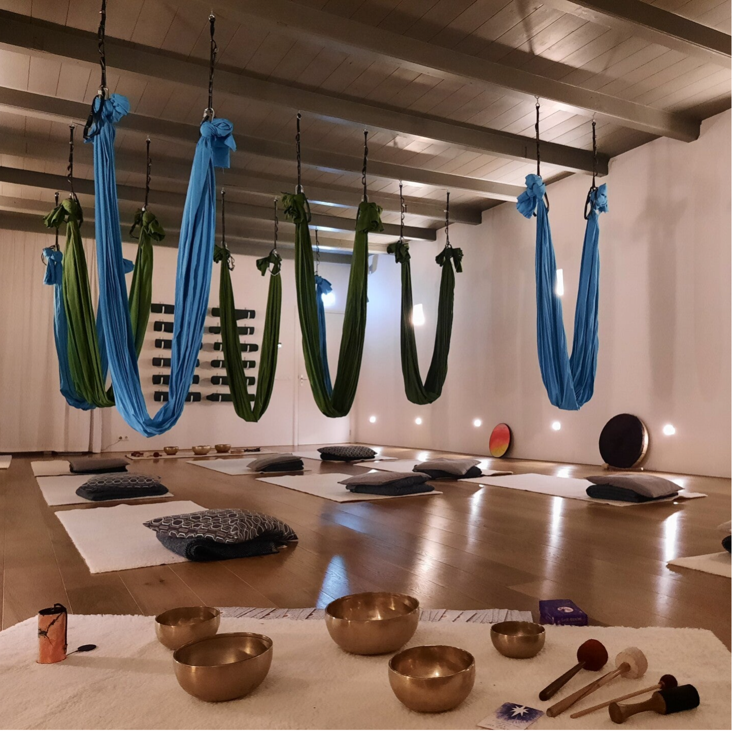 Groepsessie Klankbad in een Hangmat