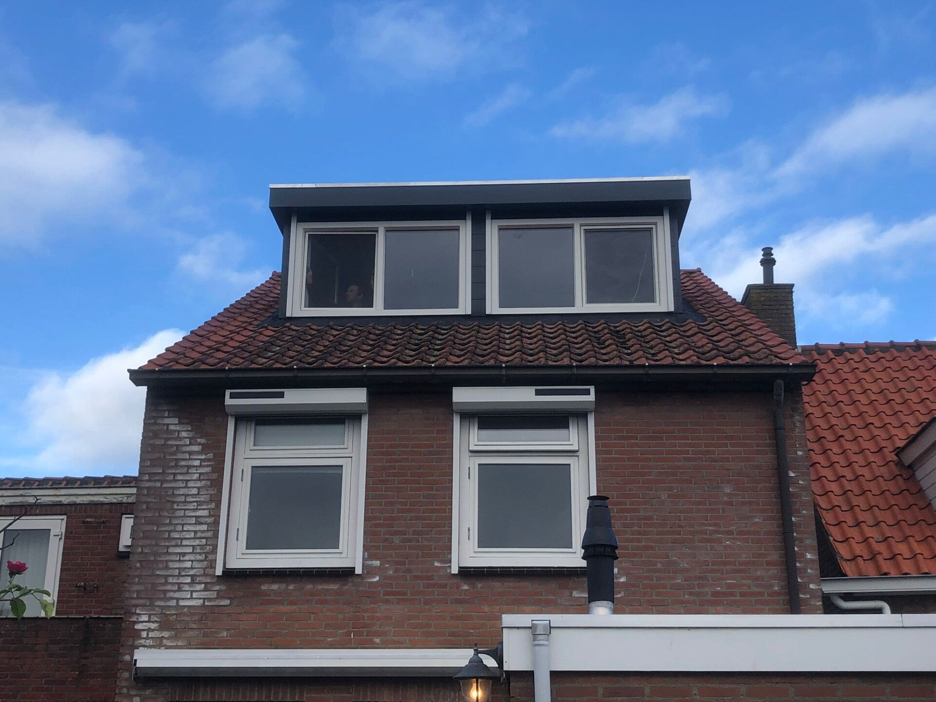 Geplaatste prefab dakkapel