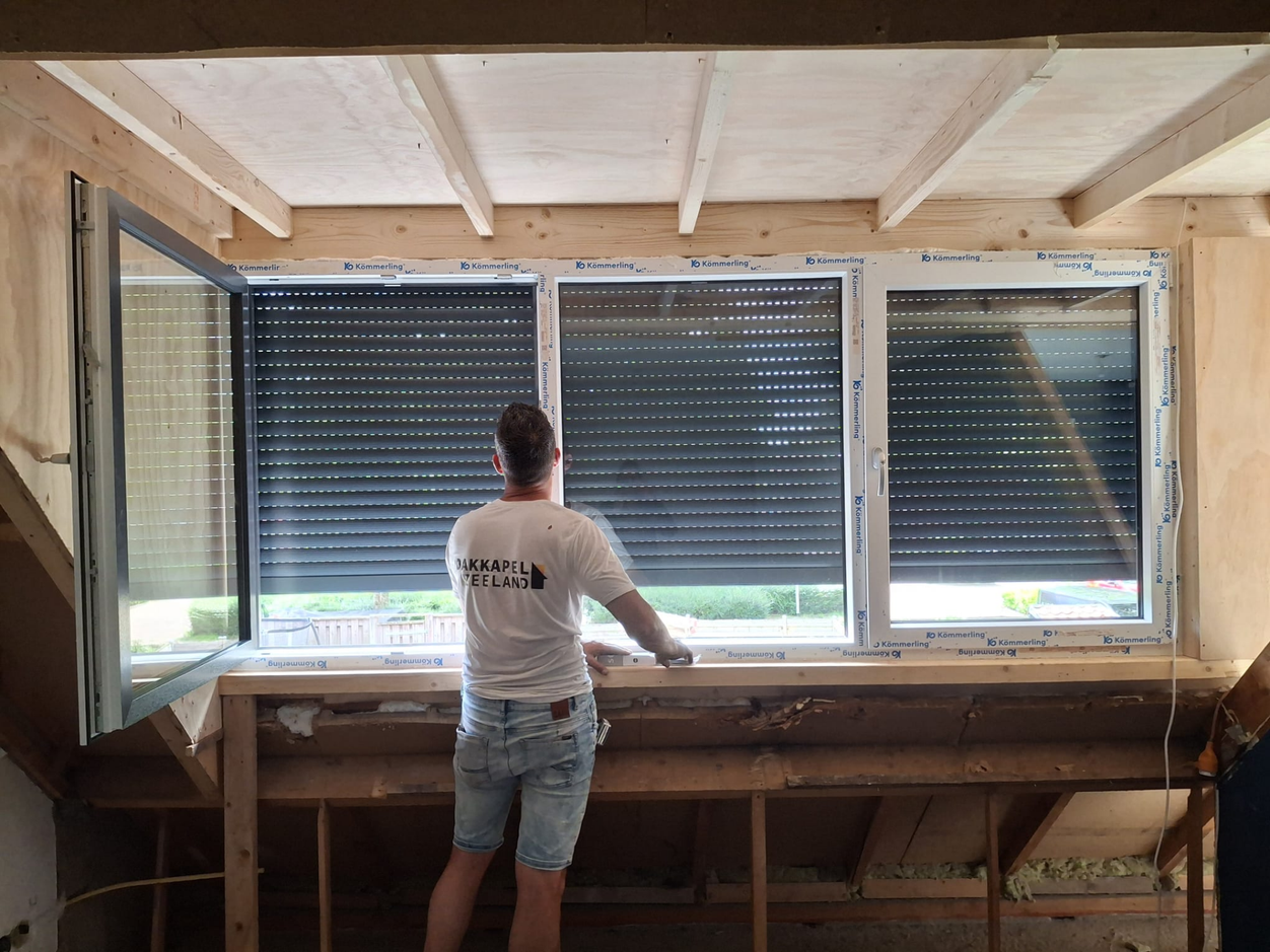 Nieuwe dakkapel van 4,82 meter breed in Bergen op Zoom