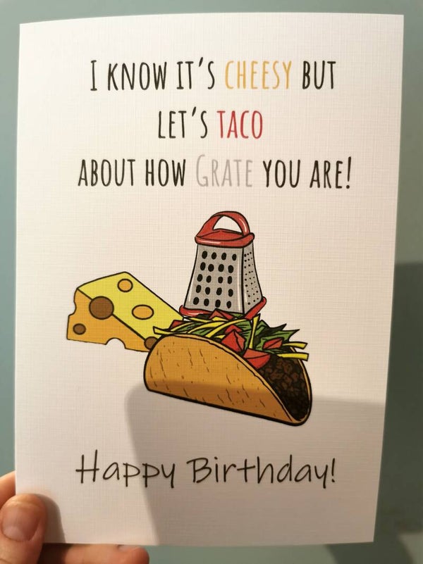 Taco bday card