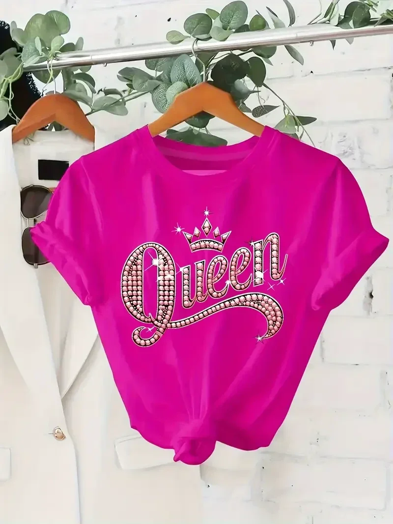 T-shirt queen - fuchsia