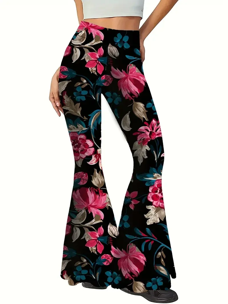 Bloemenprint Flare Broek