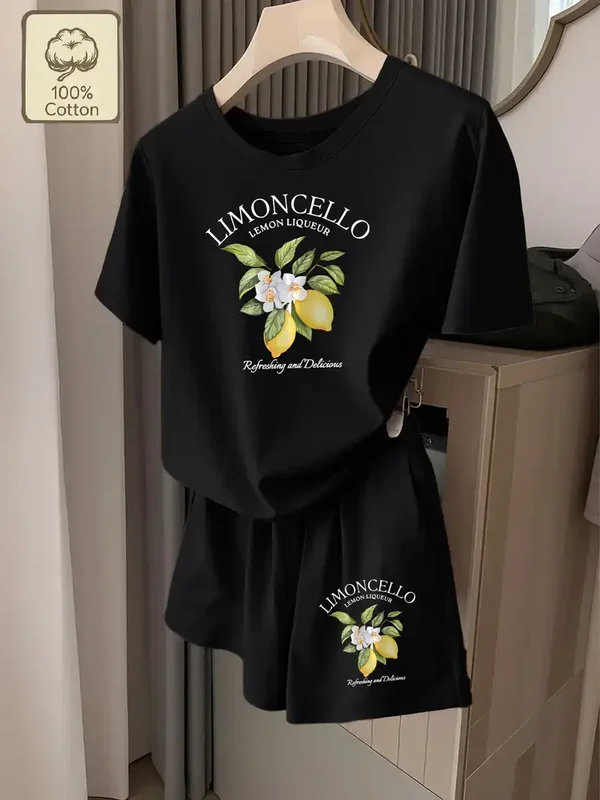 2-delige set limoncello - zwart