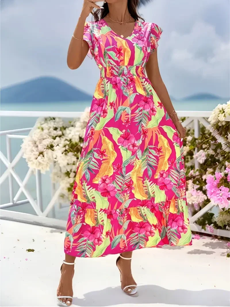 Vrolijke bloemen - roze