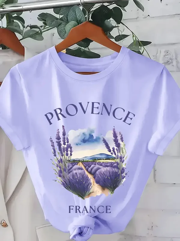 T-shirt Provence - lila