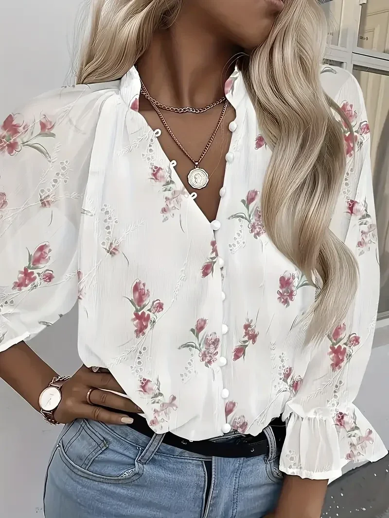 Stijlvolle en  Elegante blouse - roze