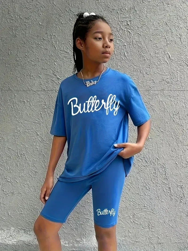 Bikerset butterfly - blauw