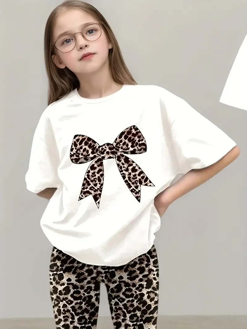 2-delige set panter met strik