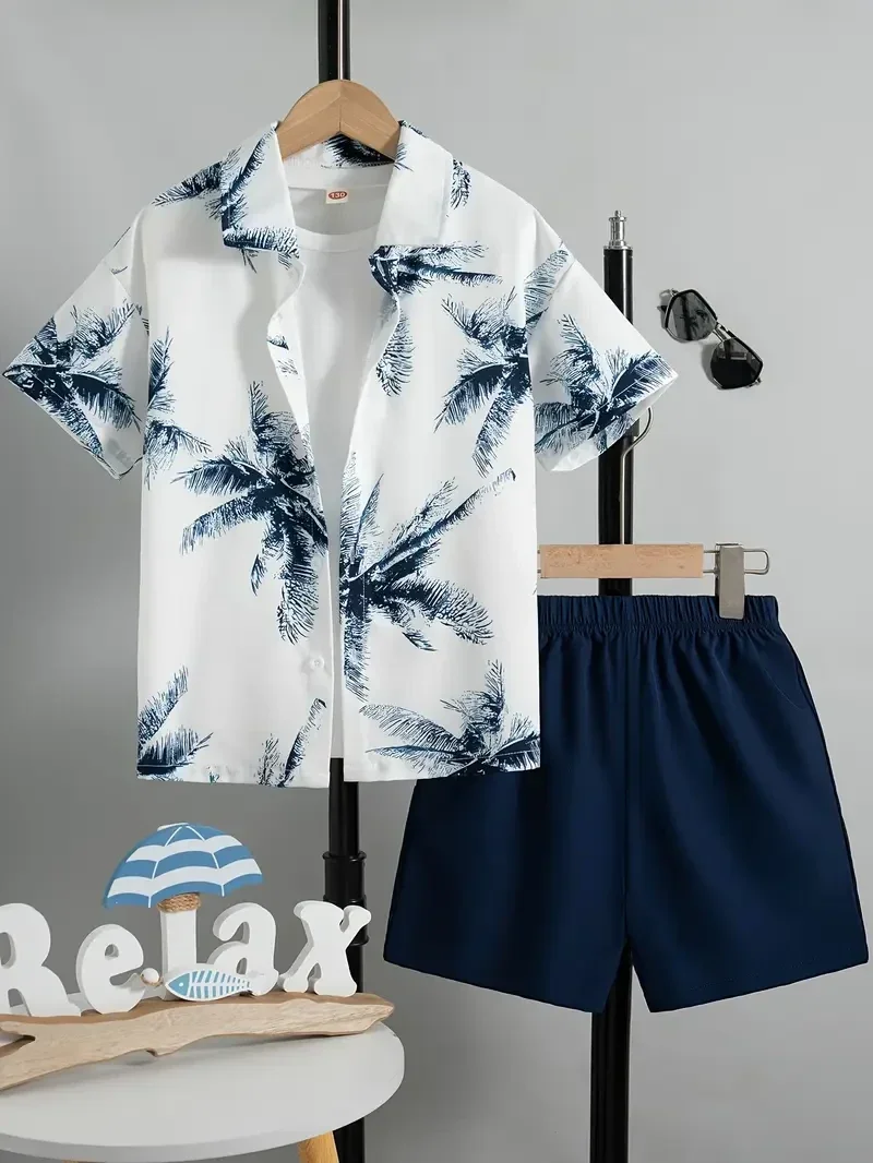 2-delige set - Tropical marineblauw