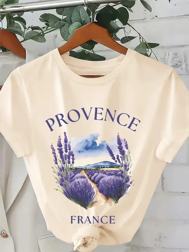 T-shirt Provence - abrikoos
