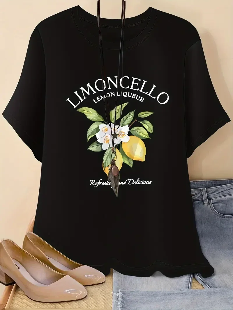 T-shirt Limoncello - zwart