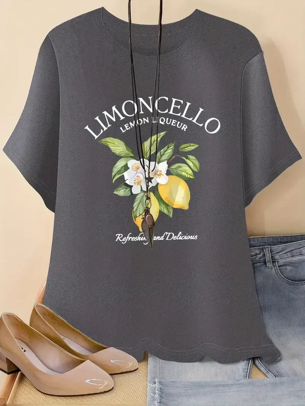 T-shirt Limoncello - grijs