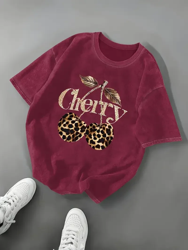 T-shirt cherry - rood