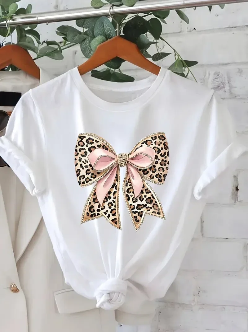 T-Shirt met Strik - wit