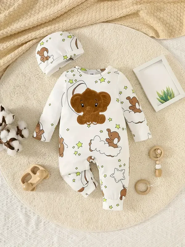 Olifant romper - Bruin