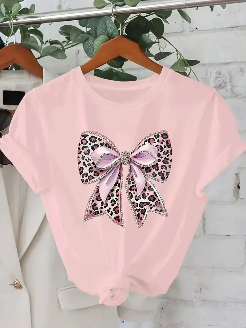 T-Shirt met Strik - roze