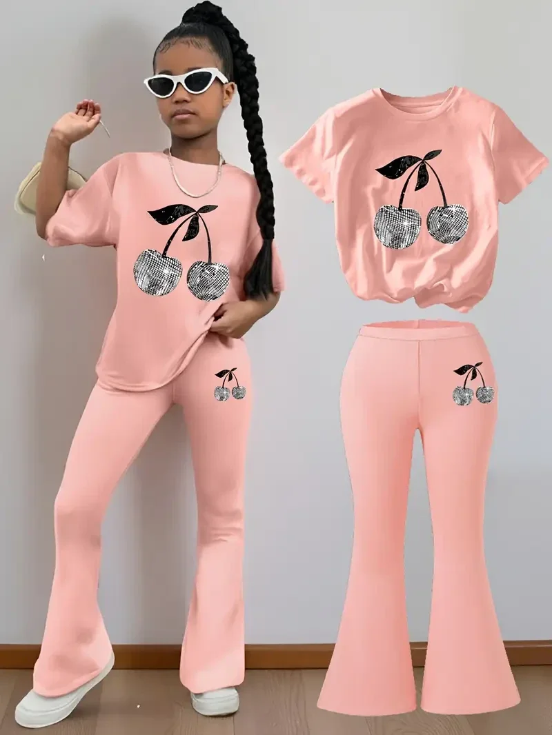 2-delige set cherry - zalmkleurig