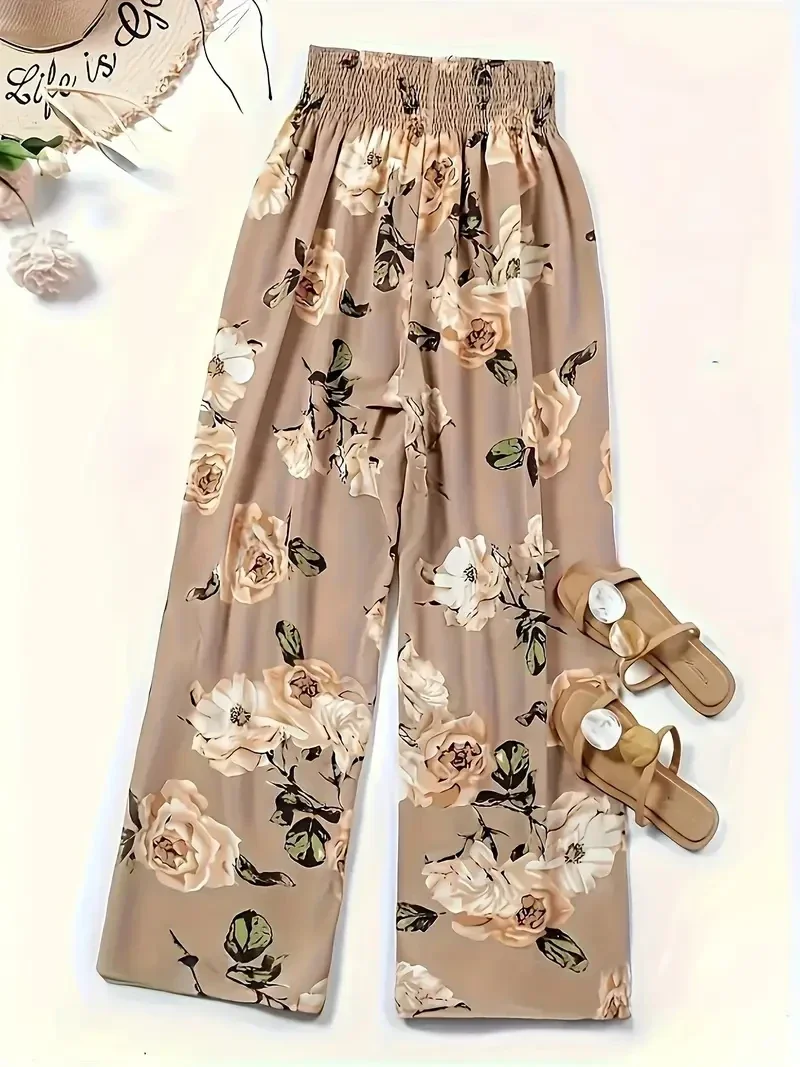 Stijlvolle Rechte Broek - bloemen