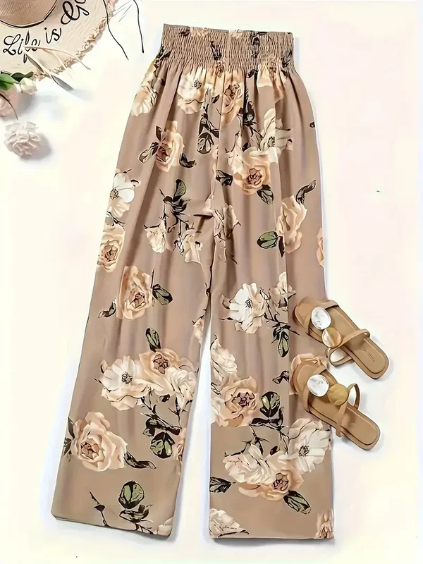 Stijlvolle Rechte Broek - bloemen