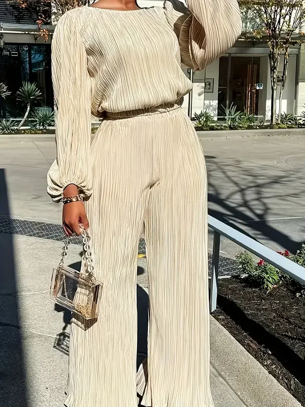 Elegante 2-delige set - beige