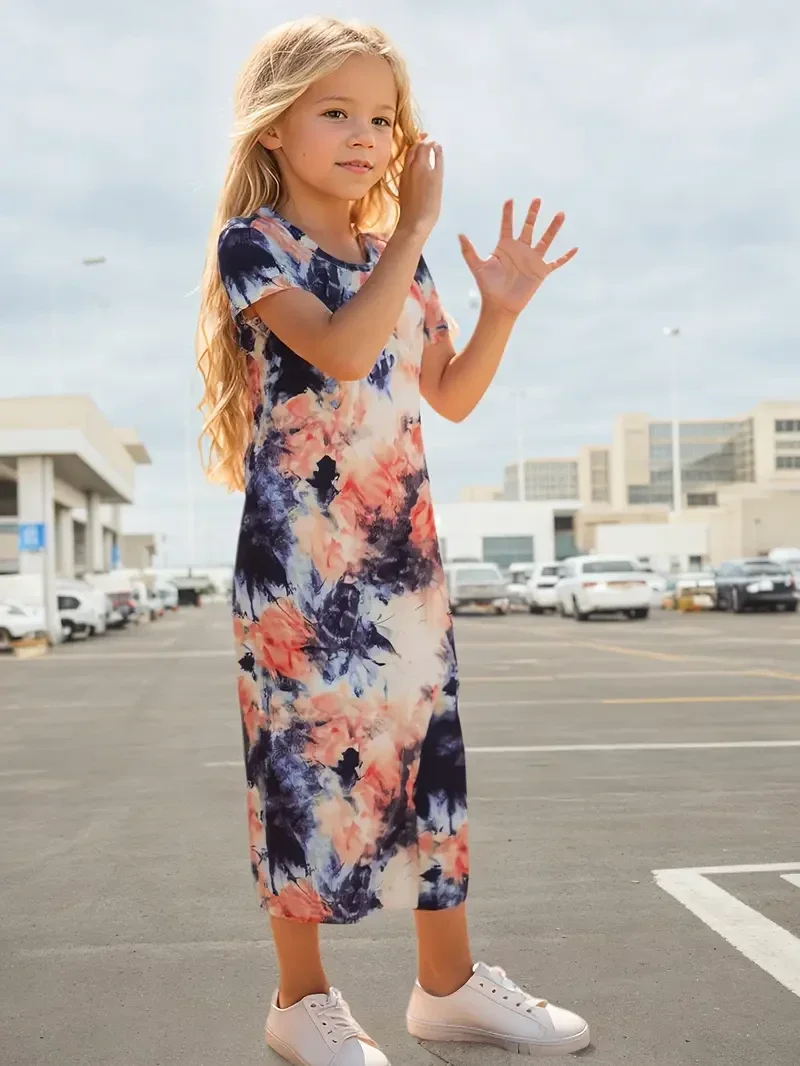 Vrolijke jurk - donkerblauw