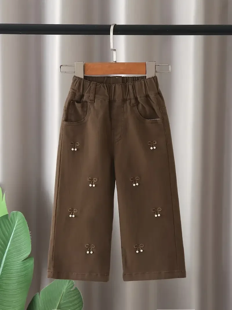 Broek - wijde pijpen - bruin