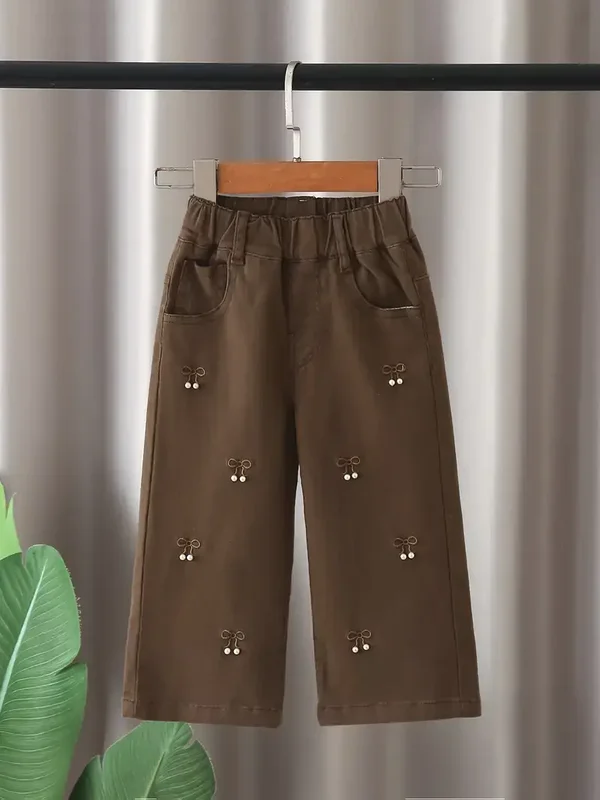 Broek - wijde pijpen - bruin