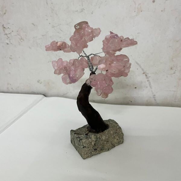 ARBOL DE LA ABUNDANCIA DE CUARZO ROSA