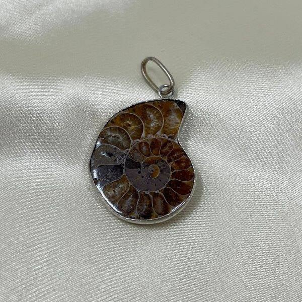 DIJE DE FÓSIL DE AMMONITE