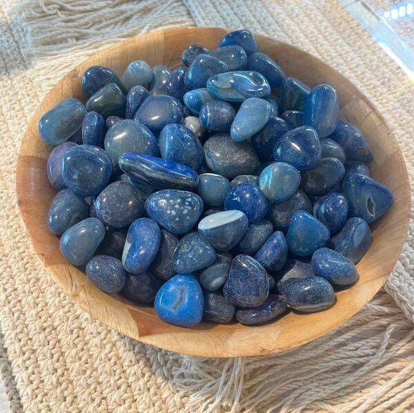 KILO DE ÁGATA AZUL PULIDA